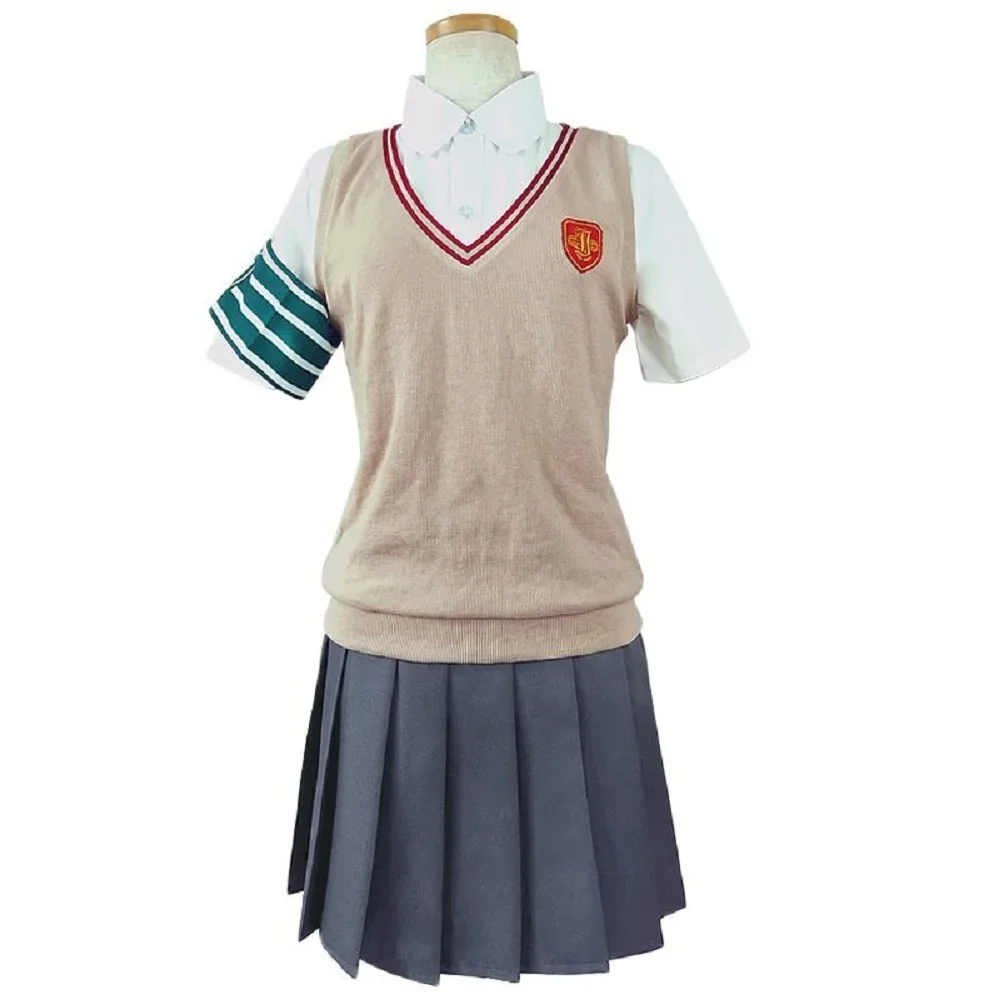 

Unisex Anime Cos Misaka Mikoto Shokuhou Misaki Cosplay Costumes Uniform Custom Size