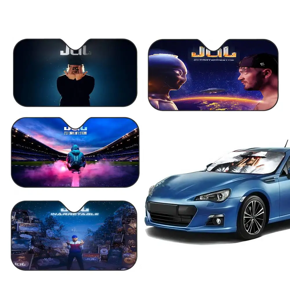 Rapper JuL Music Album Personalized Windshield Sunshade Car Cover Sun Shade Auto Sun Visor Car-covers Car Solar Protection