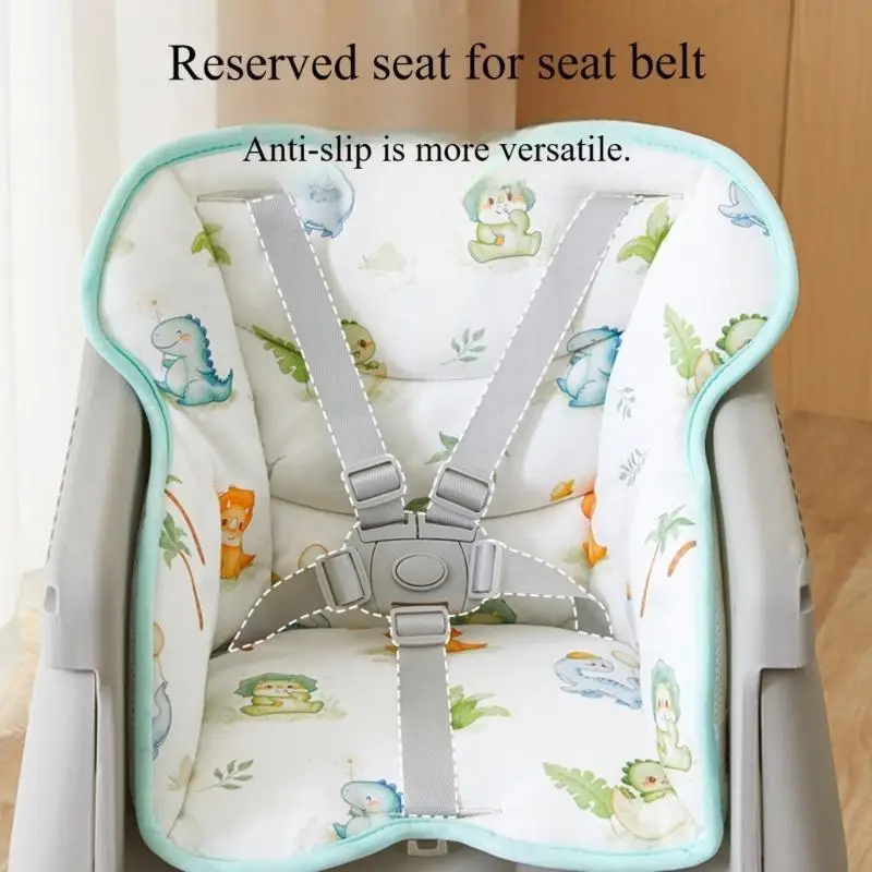 وسادة مقعد مرتفع بنمط كرتوني، تصميم غير قابل للانزلاق وقابل للغسل من أجل تركيب وإزالة بسهولة A2UB