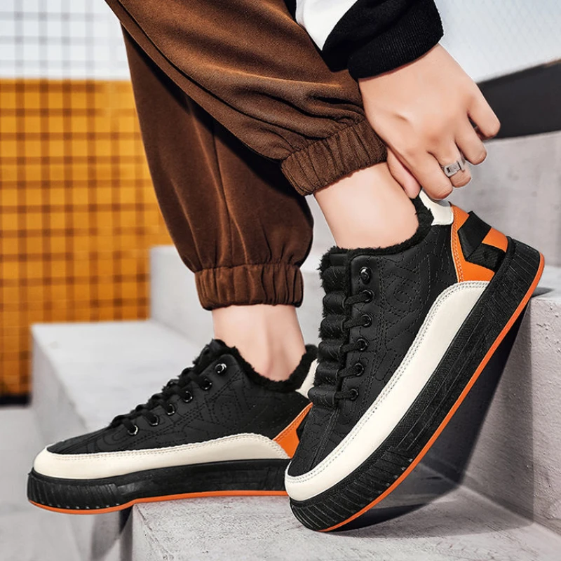 

Высокие зимние кроссовки для мужчин, теплая морозостойкая брендовая хлопковая обувь для походов на открытом воздухе, новинка в продаже, роскошная зимняя спортивная обувь для мужчин