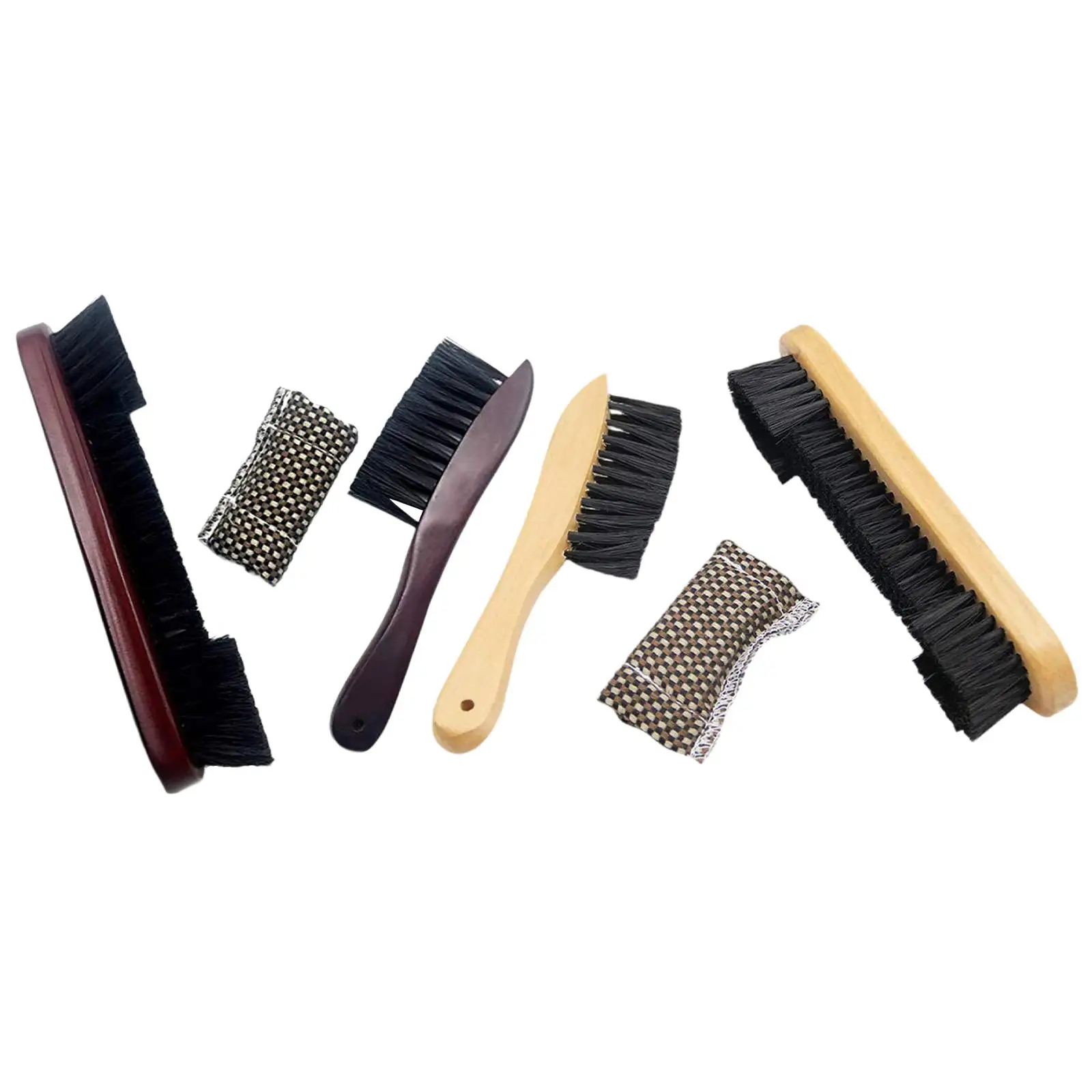 Pool Table Cleaning Brush Set,Billiard Table Accessories Kit,Cleaning Cloths,Pool Cue Cleaning Cloth,Wood Handle Brush