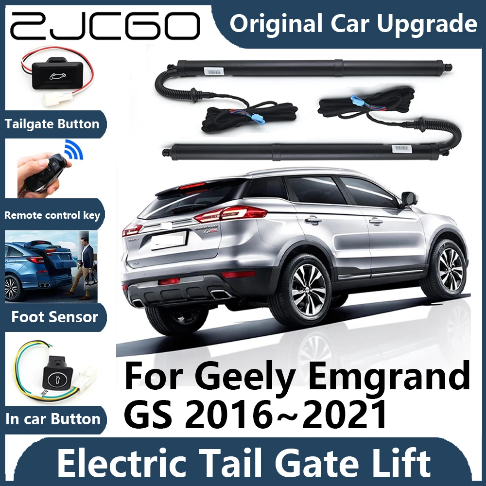 

Для Geely Emgrand GS 2016 ~ 2021 автоматическая задняя дверь, электрическая задняя дверь, подъемная опора, поддержка автомобиля, подъемная стойка задней двери