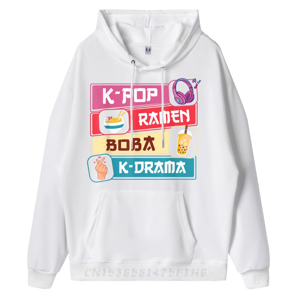 Ramen Boba K-Drama Cute Kawaii Korean Drama Grahpic Tee Hoodie Mens Designer Clothes Easter Day