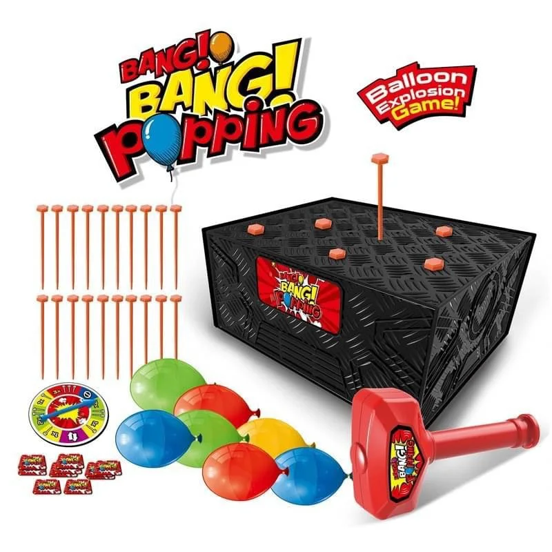 Divertente scatola per palloncini con martello Gioco da tavolo giocattolo per bambini amico gioco di società juego Regalo di compleanno emozionato