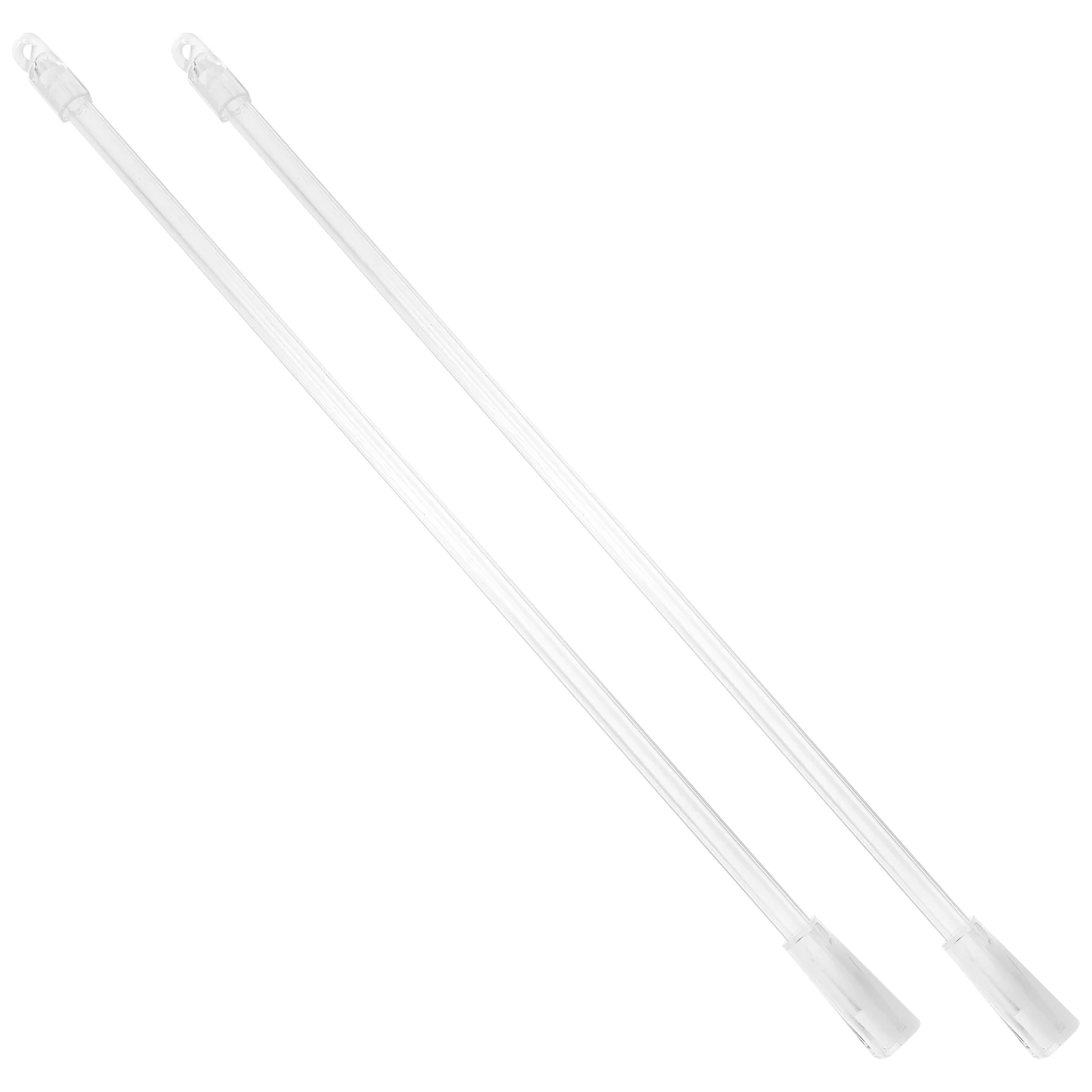 

2pcs Blinds Rod Acrylic Stick Replacement Parts for Window Vertical Wand Tilt Hook Spare Handle Storage Reusable