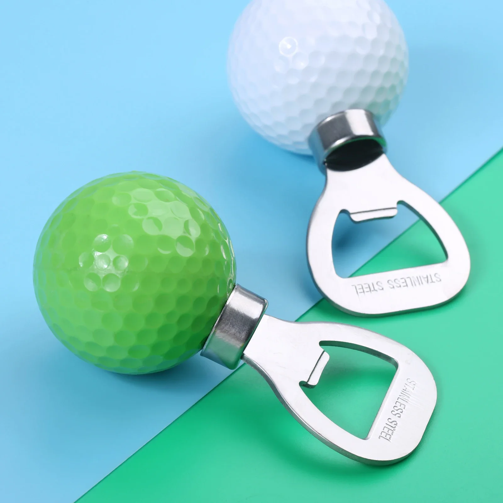 1 Pc Edelstahl Golf Ball-Förmigen Flasche Opener Neuheit Korkenzieher Wein Und Bier Opener Golfer Praxis Golf Training aids