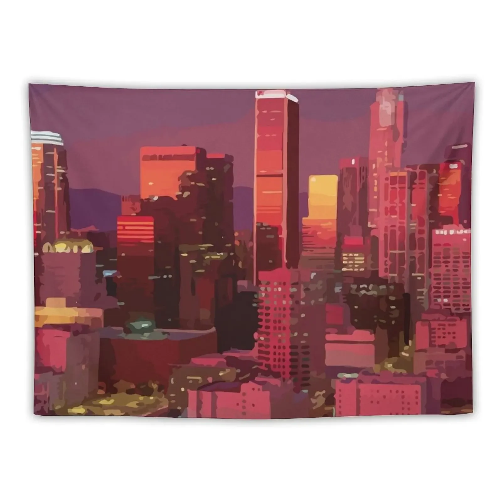 

Neon Pink City Tapestry Wall Decoration Bedroom Decor Aesthetic Decorations For Room Room Ornaments Tapestry