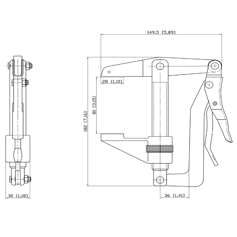 The product can be customized. Supply CH-80070 F clamp clamp die clamp.