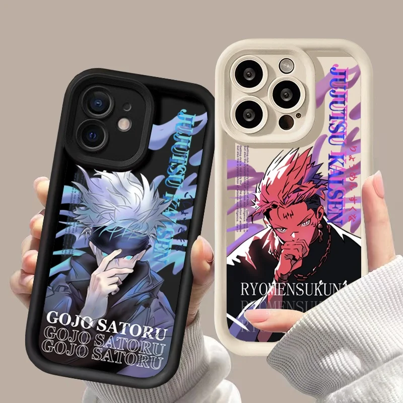 J-Jujutsu Kaisen Phone Case For Samsung Galaxy S20 S21 Plus Ultra FE Note 20 Ultra A26 A34 A05 A05S A13 A24 A25 A53 A52 Cover