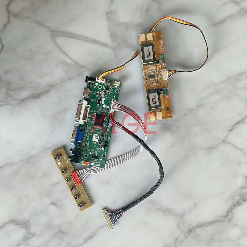 

Screen Drive Controller Board Fit M190EN04 M190EG01 M190EG02 M190EN03 1280*1024 1280x1024 VGA DVI HDMI 30Pin LVDS 4-CCFL Kit DIY