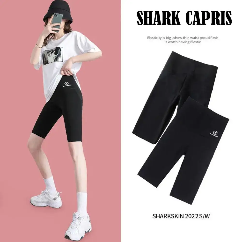 Women Yoga Sports Shorts High Waist Fitness Shorts Casual Streetwear Short Trousers Female Tight Shorts For Ladies Workout Pants