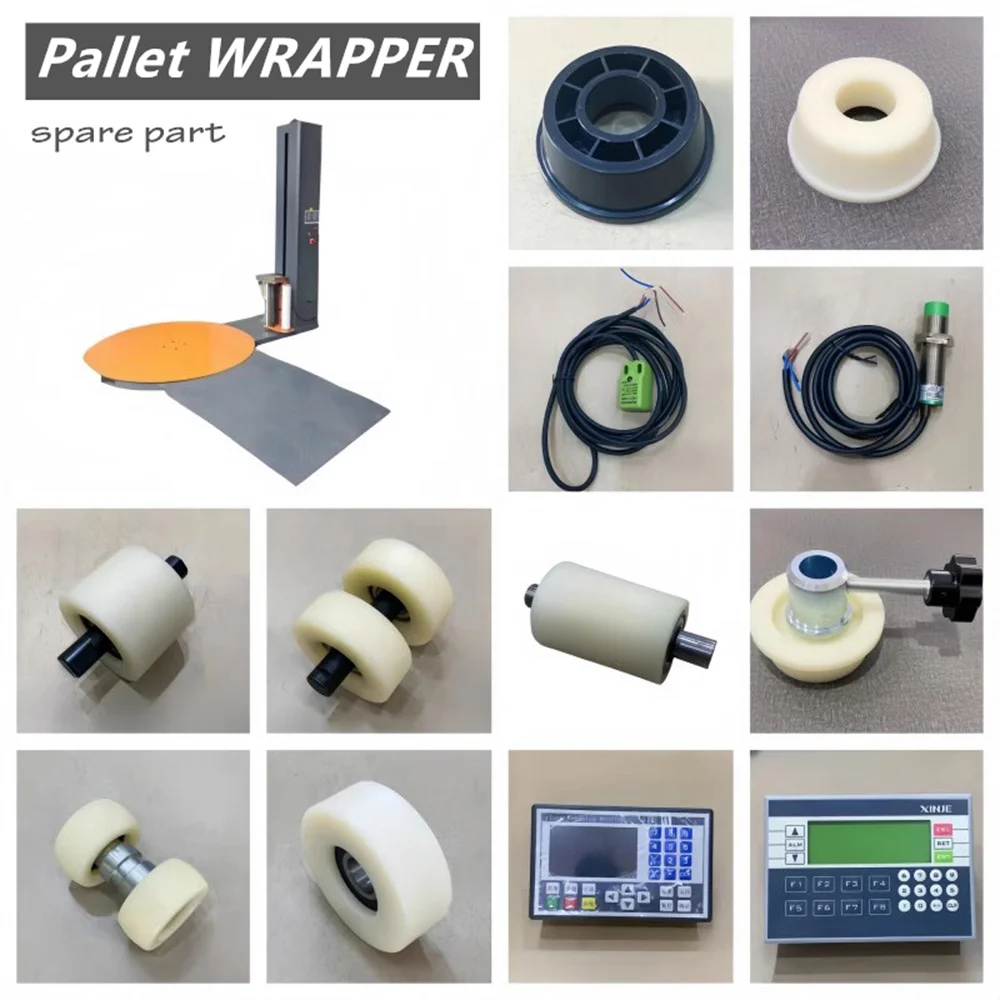 

BateRpak Pallet Wrapper Spare Part,Film Wrapping machine table Nylon wheel Wheel Roller,1pcs price