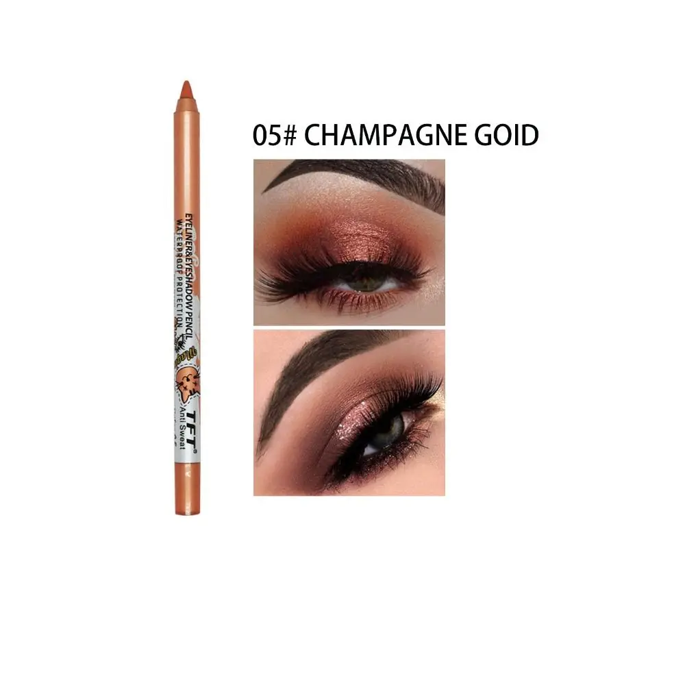 Fashion Waterproof Eyeliner Pencil Long-Lasting Not Blooming Eye Shadow Pen Glitter Eye Shadow Pencil