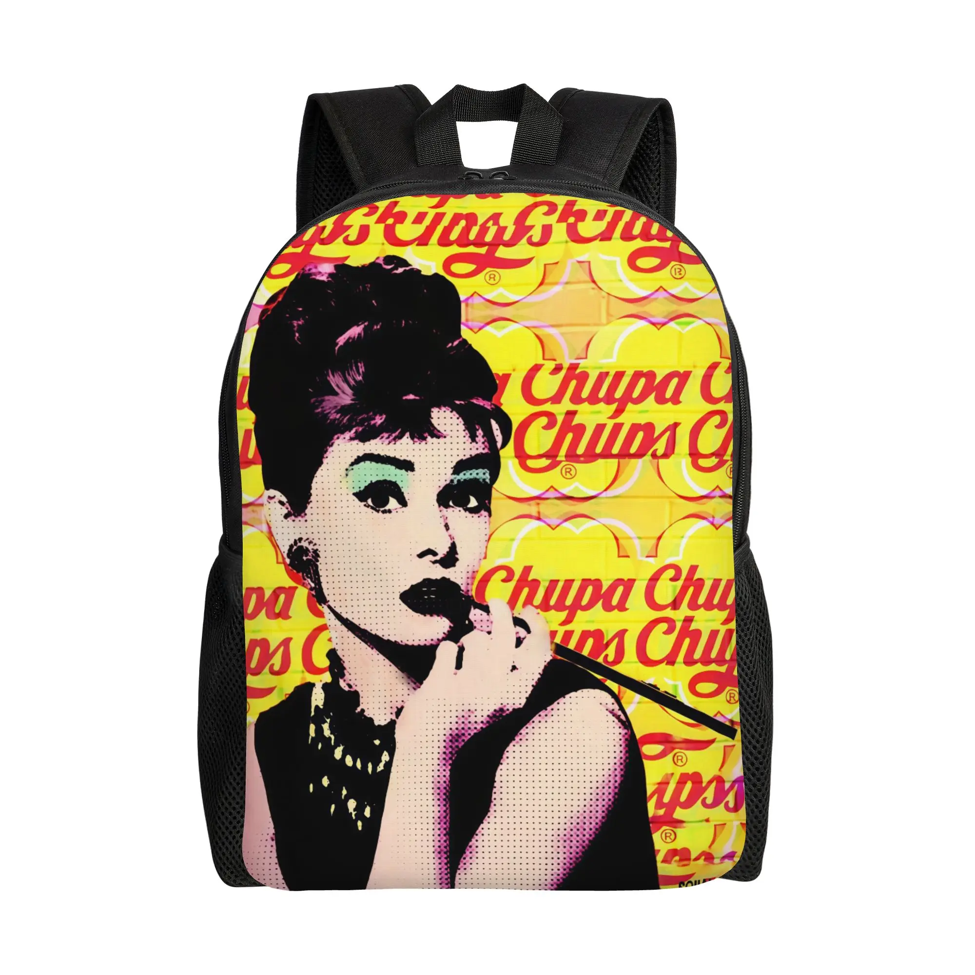 

C-ChupaChupss Pop Art Graffiti Style Schoolbag Students Sporty Fashionable mochila Large Capacity Laptop Bag Back To School