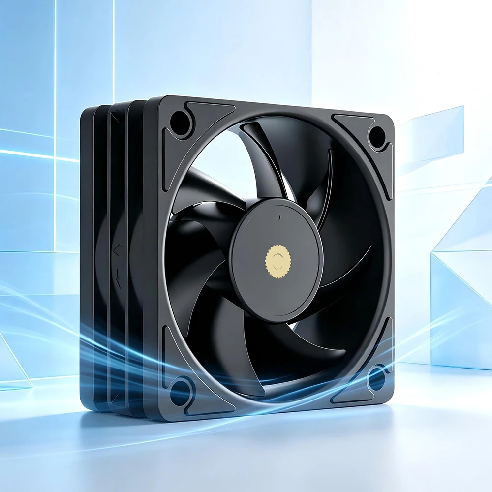 TEUCER GY-B6025 6cm Standard Axial-flow Cooling Fan for Mini-ITX, PC Power, 1U/2U Servers, Software Routers, and NAS Devices