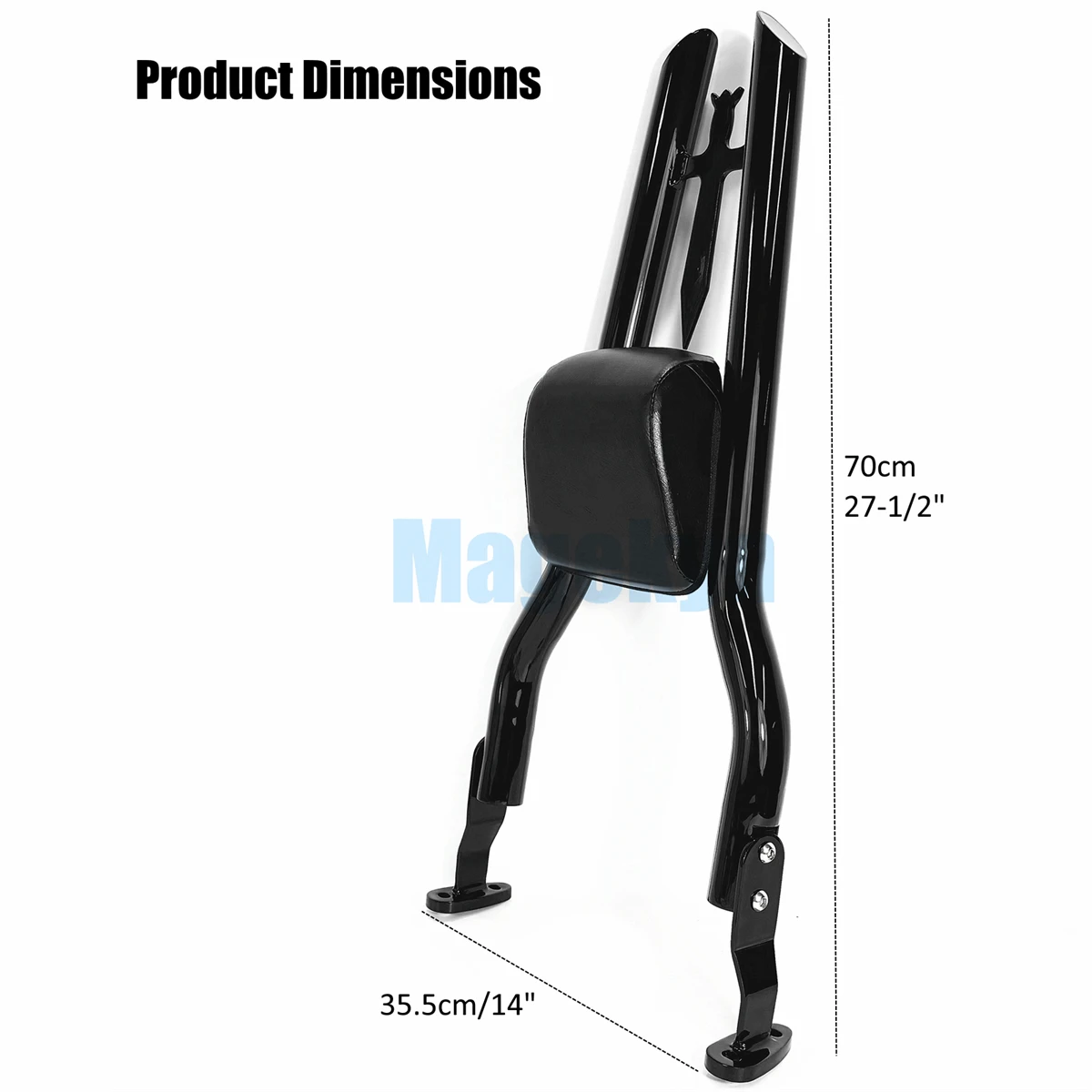 Motorcycle Rear Backrest Passenger Sissy Bar for Harley Davidson TRIKE FLRT Freewheeler Road Glide 3 2015-2026 view 4
