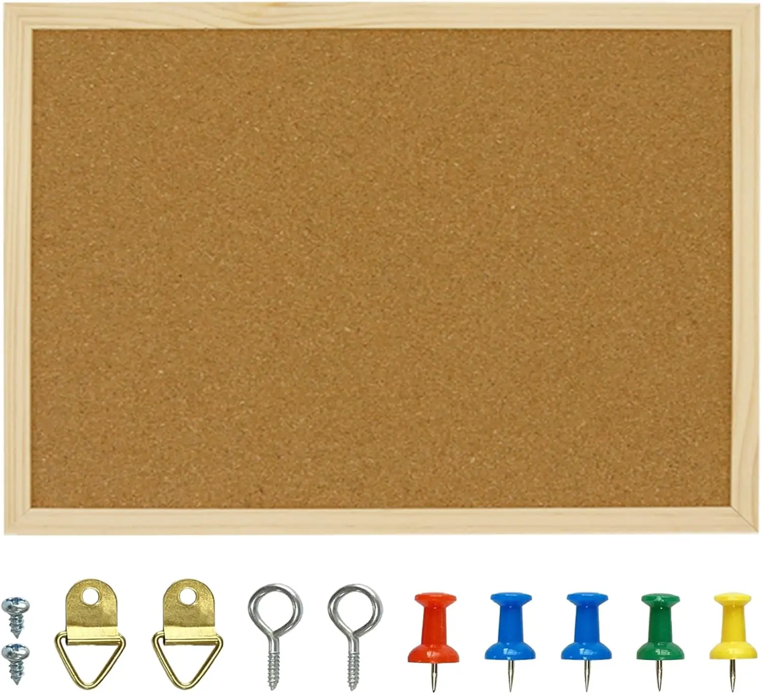 Wholesale Wooden Frame Memo Notice Pin Board Message Learning Hanging Bulletin Cork Board Photo Wall Display Board For Kids