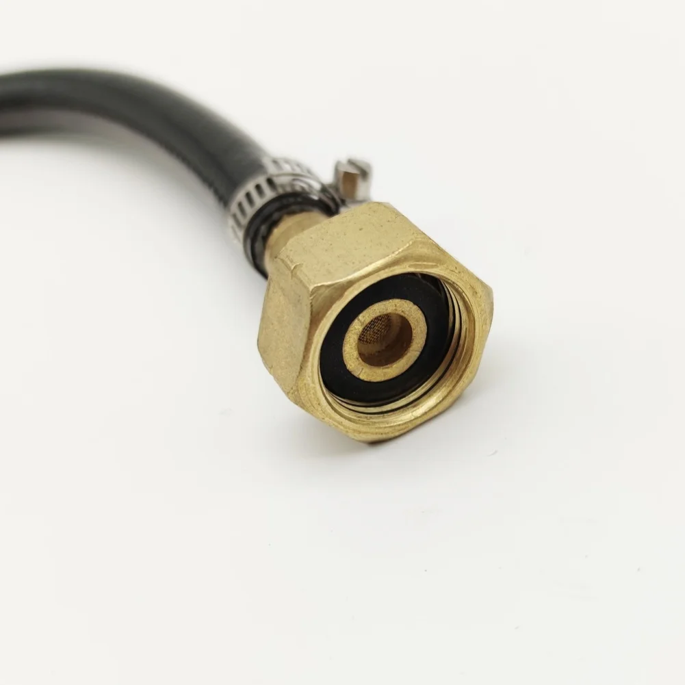 Adaptador de Gas para Camping, Manguera para Cilindro de Butano, Herramienta para Exteriores, de Cobre Negro, Hierro, Aleación de Zinc y Sellado de Goma