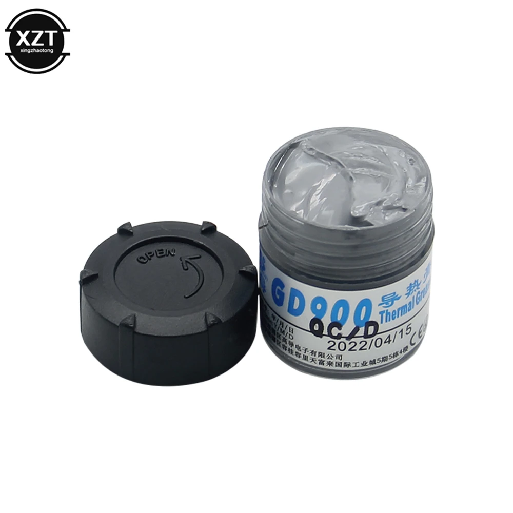 GD900 30g Gray Nano Contain Silver Thermal Conductivity Grease Paste Silicone Heat Sink Compound Thermal Grease 6.0W/M-K For CPU