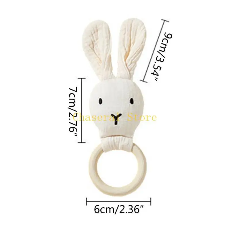 e7ce baby teether لطيف أرنب التسنين حديثي الولادة حلقة الراحة المربعة حديثي الولادة
