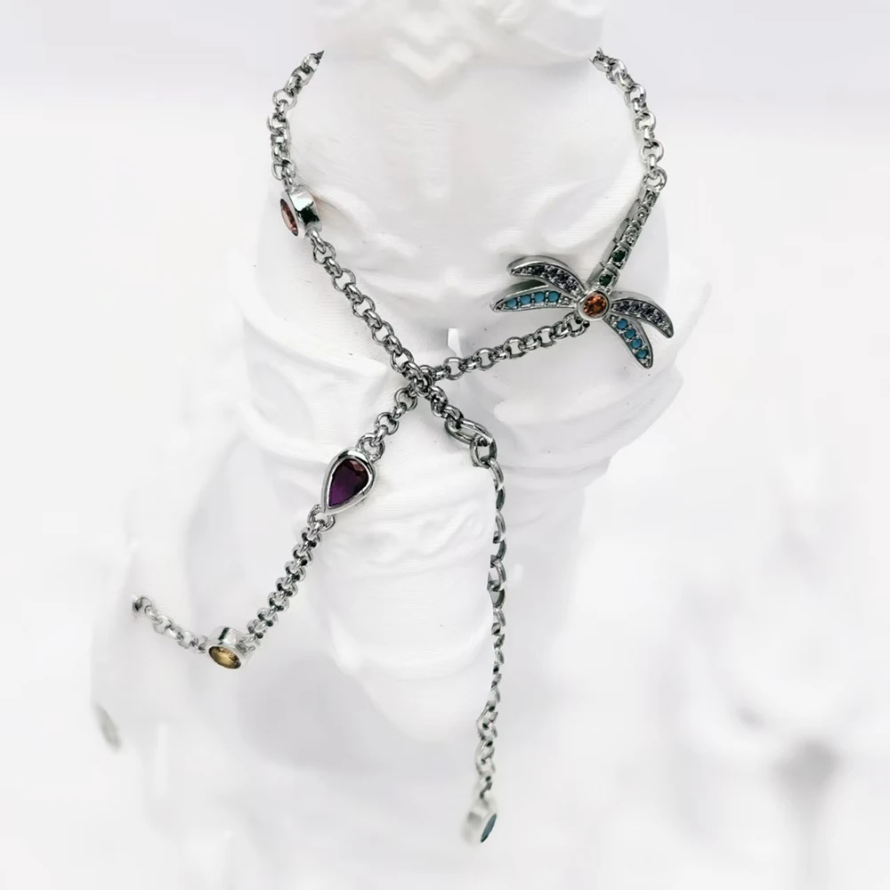Armband Gliederkette Bunte Libelle Reines 925 Sterling Silber Bohemien Schmuck Europa Frauen Geschenk – Detail 6
