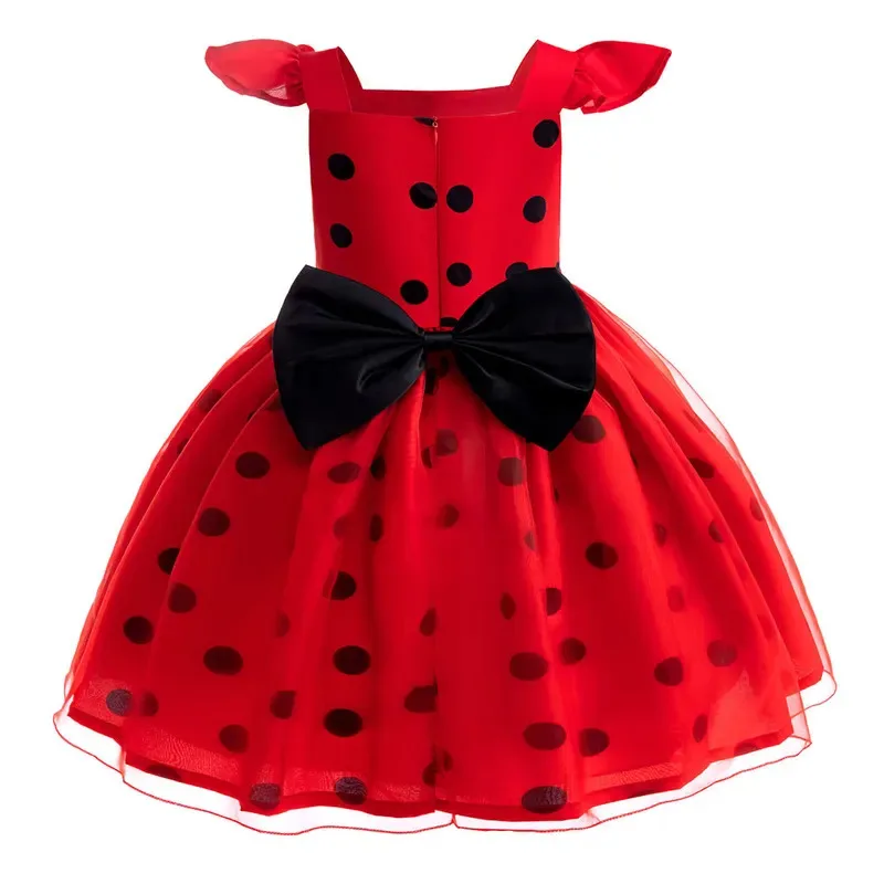 เด็กวัยหัดเดินชุดด้วงน้อย Ladybug คอสเพลย์เครื่องแต่งกายหน้ากากวิกผมต่างหูเด็กฮาโลวีนเครื่องแต่งกายแฟนซีเด็กชุดปาร์ตี้