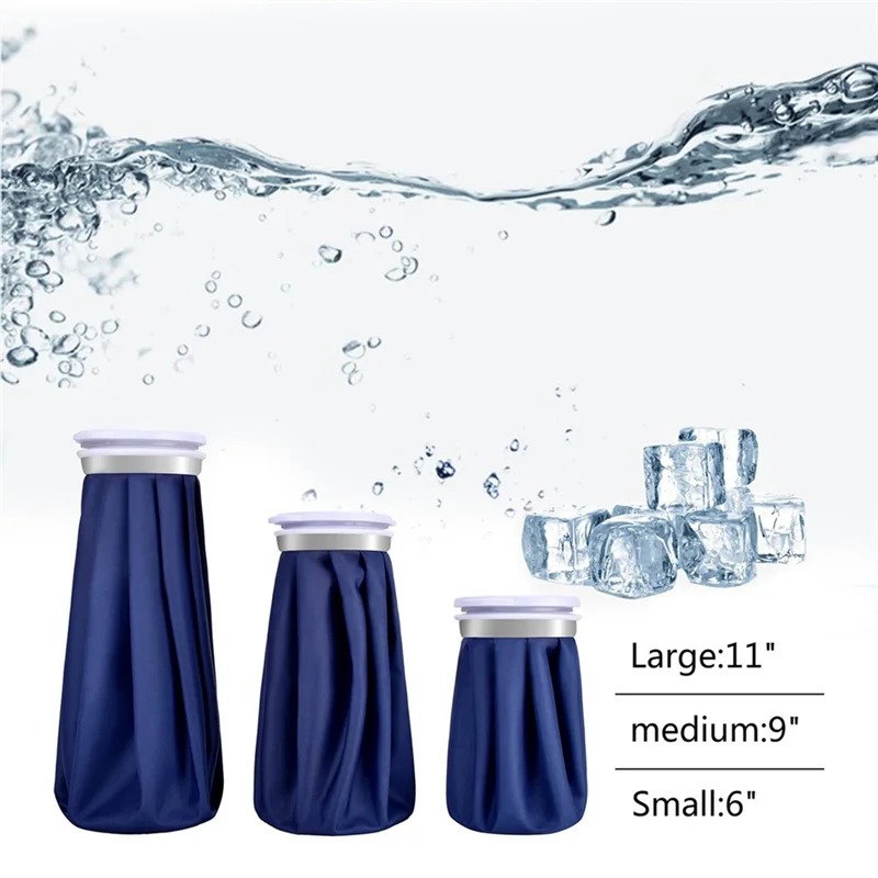 ABJY-Ice Pack Borsa per il ghiaccio riutilizzabile Borsa per acqua calda per lesioni Sollievo dal dolore Terapia calda e fredda con involucro di supporto elastico e traspirante