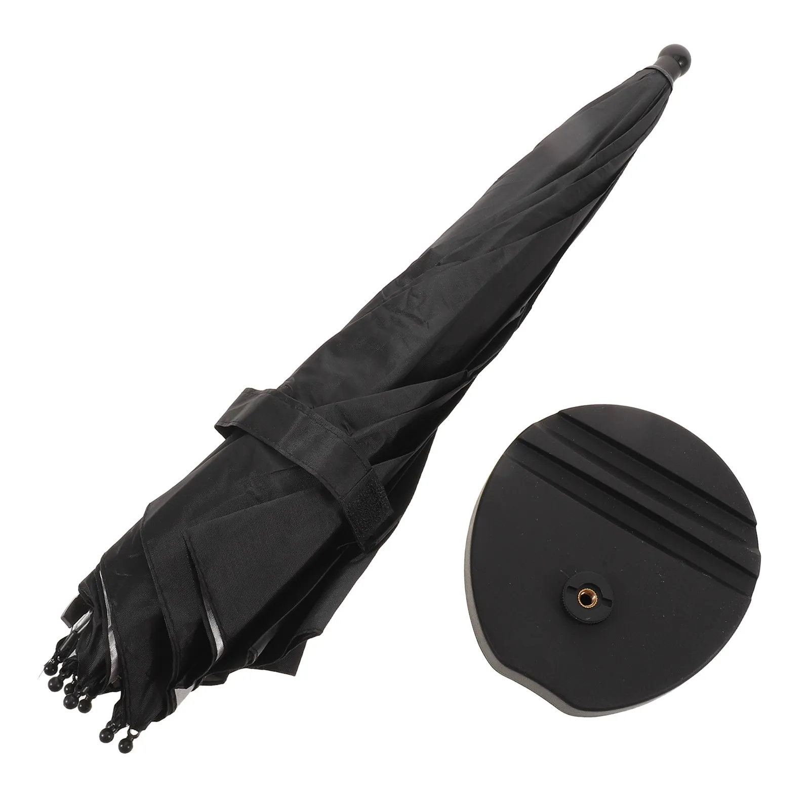 Mini Drink Umbrella with Base Portable Table Top Umbrella Phone Shade Sunshade Retractable Beach Parasol for Desktop