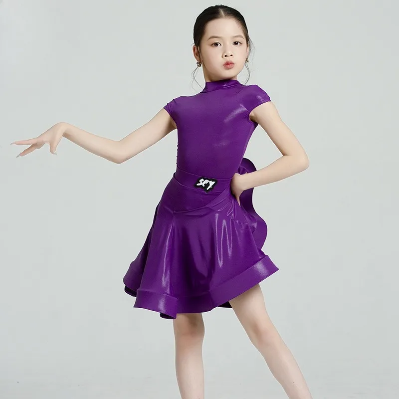 

Children's Latin Dance Uniform Girls' New Toning Highlight Professional Competition Uniform Performs The Event