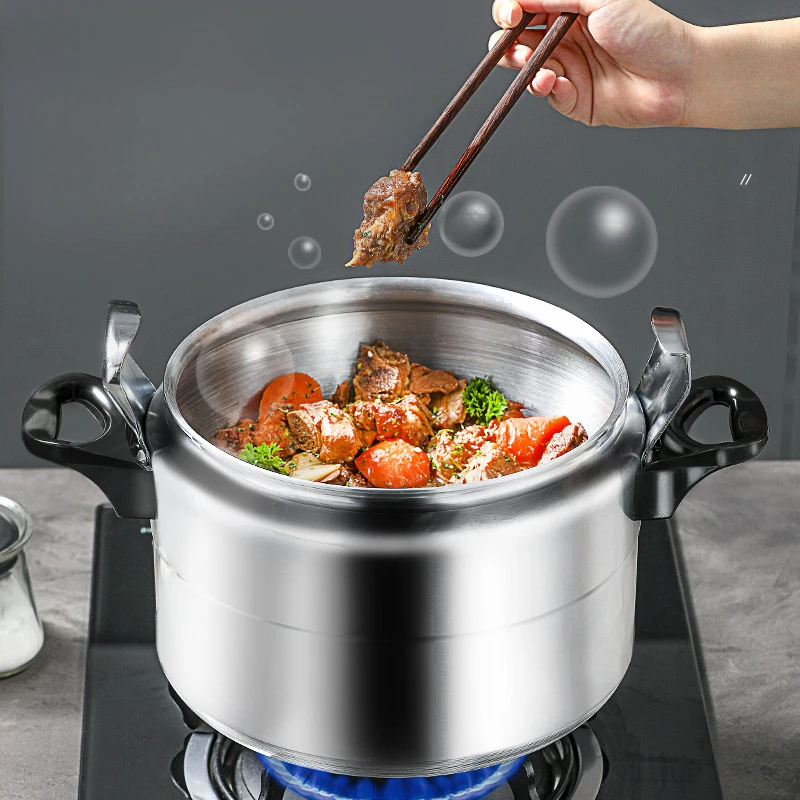 

3L Aluminum Safe Explosion Proof Pressure Cooker Super safety lock Pressure Cookers Cooking Pots for All Types Including