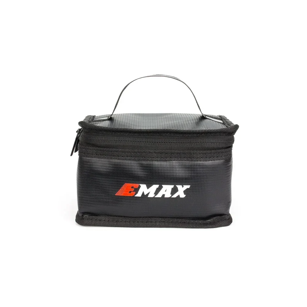 

EMAX Fireproof Waterproof Lipo Battery Safety Bag155*115*90mm(Black )/200*150*150mm(Grey) For RC Plane Drone Handbag