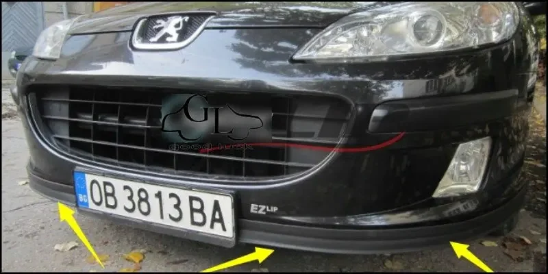 Bumper Lip Deflector Lips For Peugeot 106 / 107 / 108 Front Spoiler Skirt For TopGear Friends Car View Tune / Body Kit / Strip