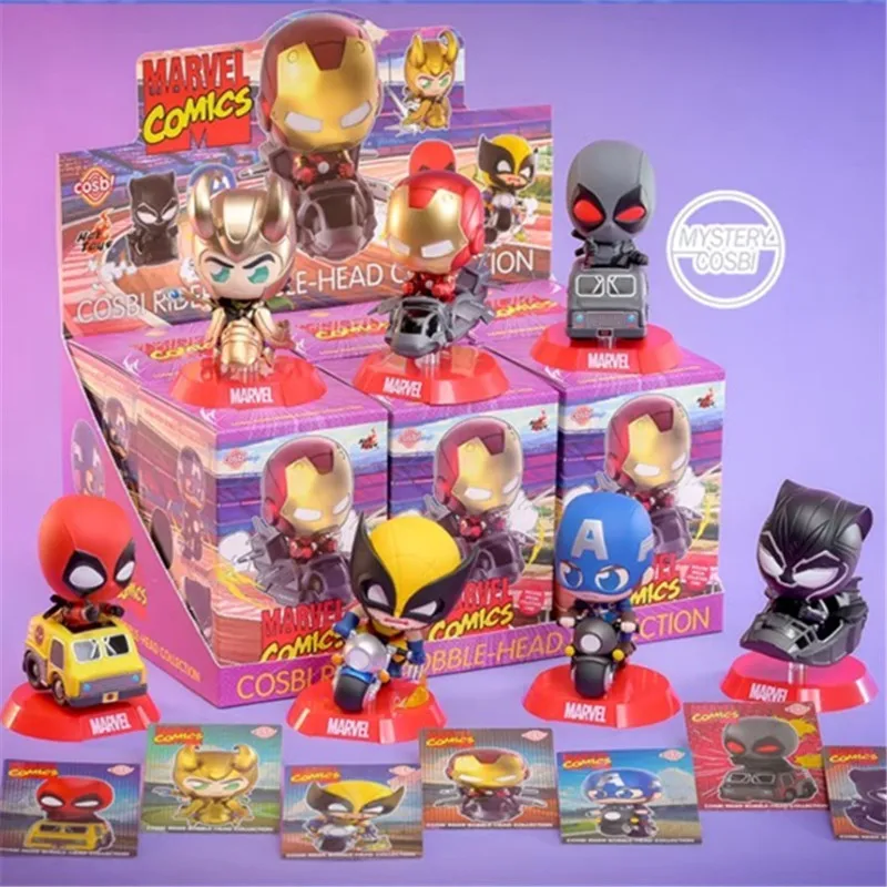 

Genuine Hot Toys MARNE Deadpool Iron Man Wolverine Series Blind Box Figurine Model Ornaments Trendy Toys Mystery Box Gif
