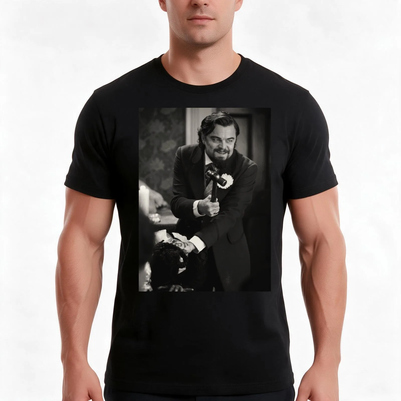 Leonardo (django) T-Shirt Summer Casual Cotton Tee Oversized Streetwear Tops Vintage Graphic Print Loose Fit Short Sleeve