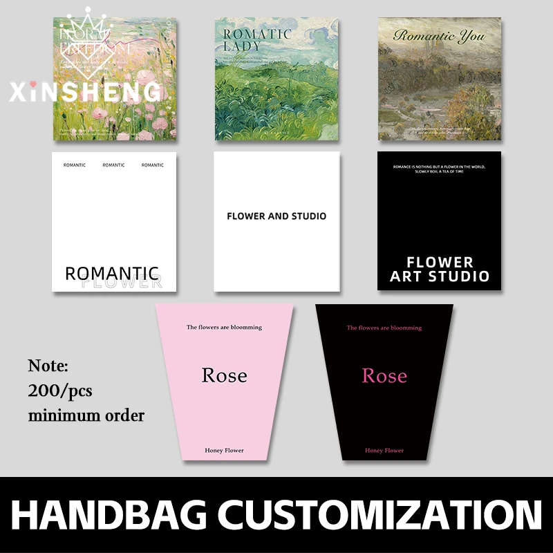 

Support customized tote bag, can be customized pattern, text, size specifications, brand customization, gift flower packaging
