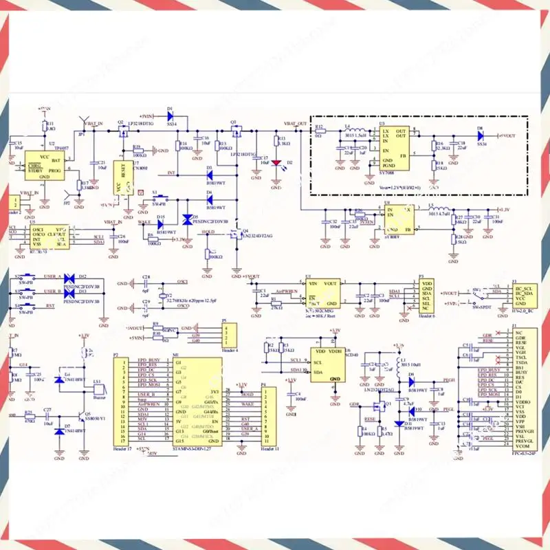 -A21Z مجموعة أجهزة استشعار مراقبة جودة الهواء شاشة حبر 1.54 بوصة مع SEN55 & SCD40 لجهاز Iot القابل للبرمجة للكشف عن الهواء