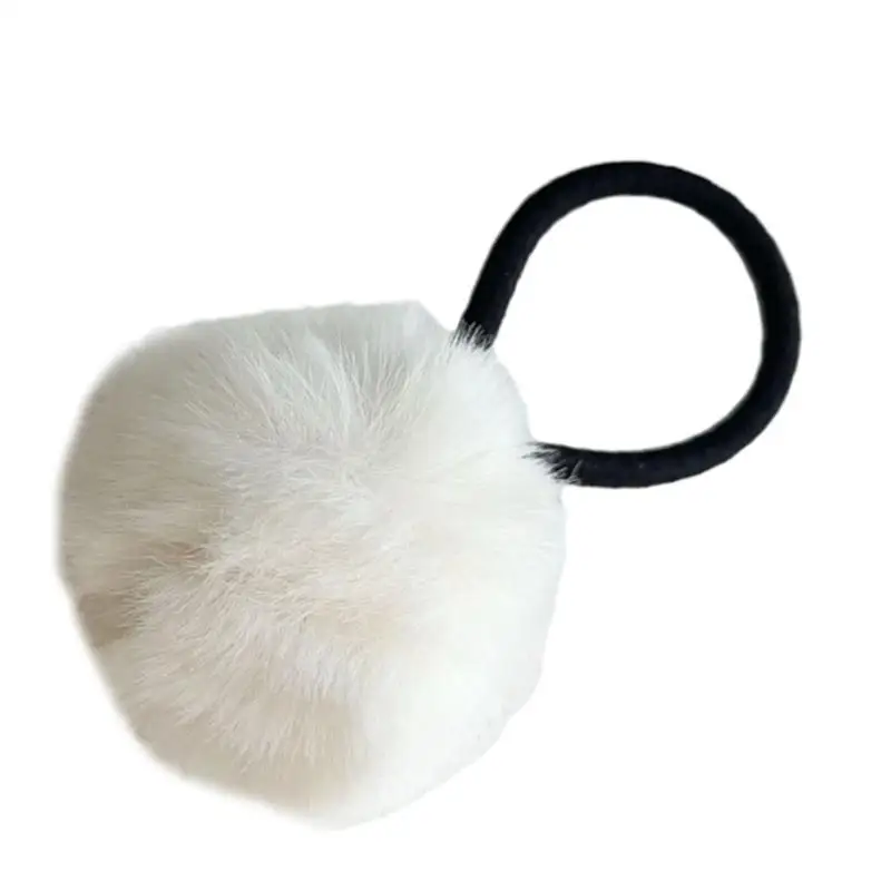 

P9FE милые помпоны для волос для женщин держатель для хвоста милые резинки для волос красочная тема