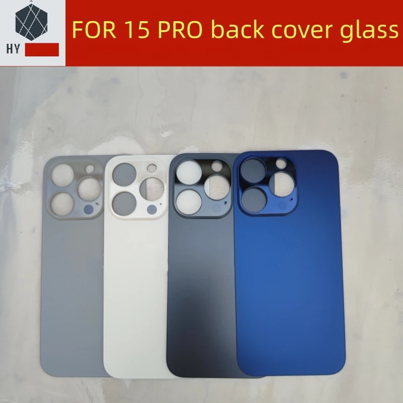 back cover glass For Iphone 15 Pro Max / 15 Pro Big Hole Back Battery Cover Rear Panel Door Housing Case Repair Parts image 6
