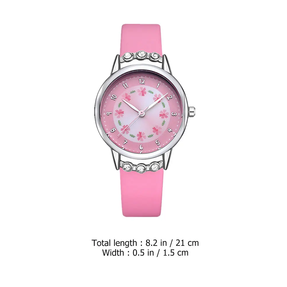 2Pcs Waterproof Wrist Watch Cartoon Design Quartz Watch for Casual Party School Gift Watches for