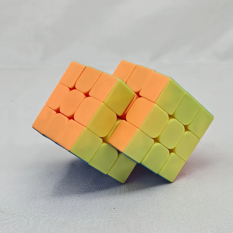 Cubo especial quebra-cabeça 3x3 cubo siamês conjunto alienígena cor restringida rotação 3x3 2 conectado 8 cubo mágico presentes de aniversário