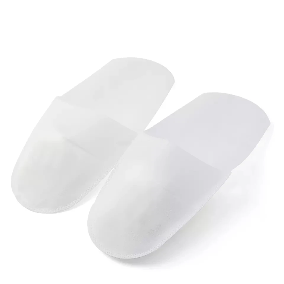 

100 Pairs Disposable Non-woven Slippers Hotels Paper Slippper Eco-friendly Spa Salon Pedicure Manicure Care