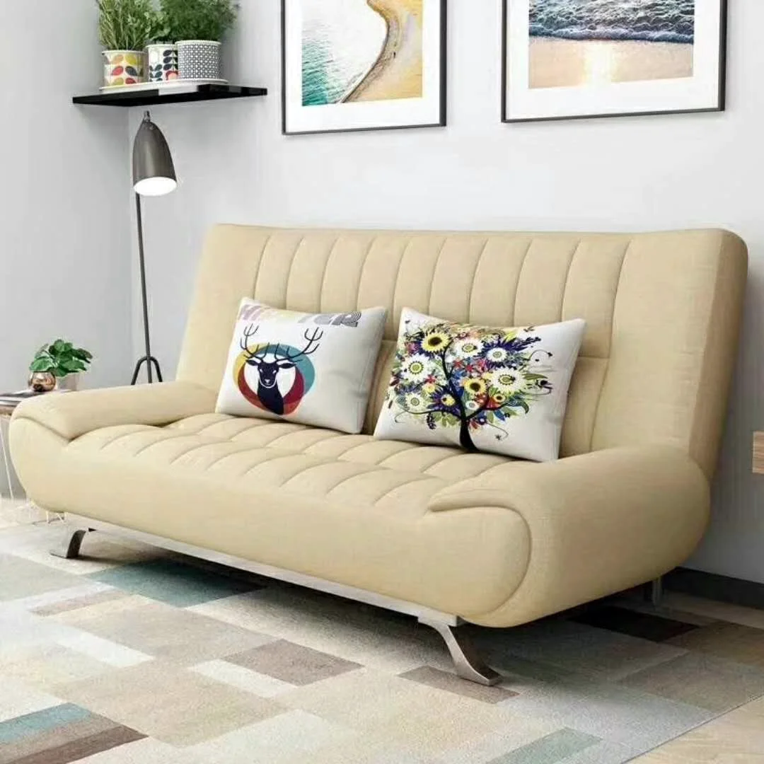 الحديثة مكتب غرفة المعيشة المنزلية الصغيرة بولي Leather الجلود أريكة سرير بسيط العلوم والتكنولوجيا القماش أريكة سرير أريكة قابلة للطي