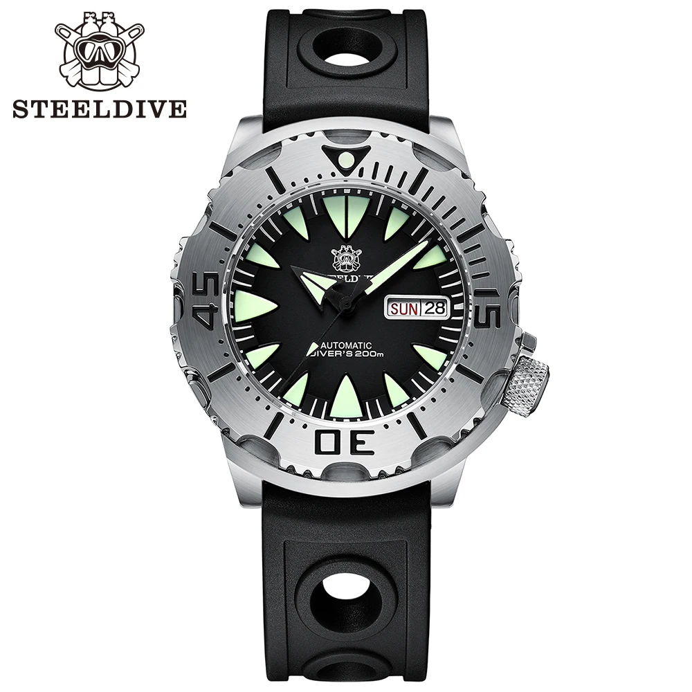 

STEELDIVE Official SD1984 Dive Watch NH36 Movement Screw-in Crown Steel Bezel Swiss Luminous 200M Waterproof Mechanical Watch