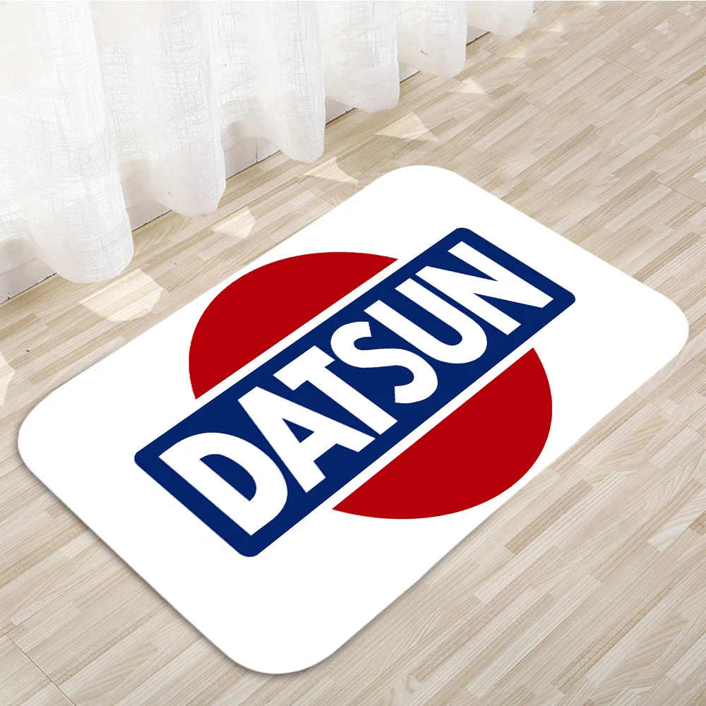 Datsun Gray Retro Floor Mats Home Carpet Door Mats Modern Home Decor Carpet Bathroom Anti-Slip Floor Mats 607