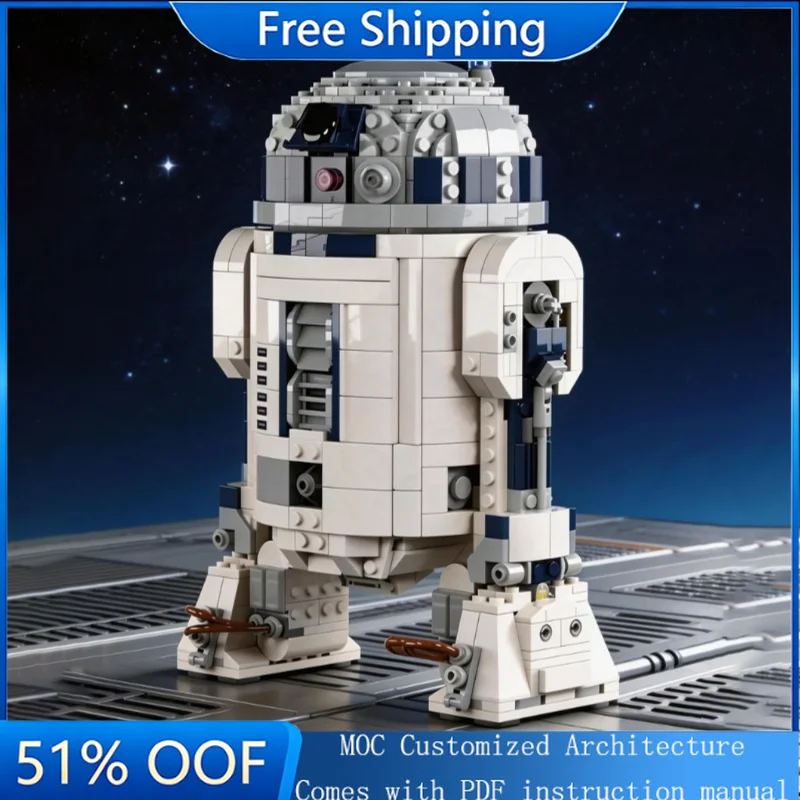

1094 PCS MOC Star Battle Scalable Mid Foot Cover Robot Model Building Block Brick Creative Assembly For Children Festival Gifts