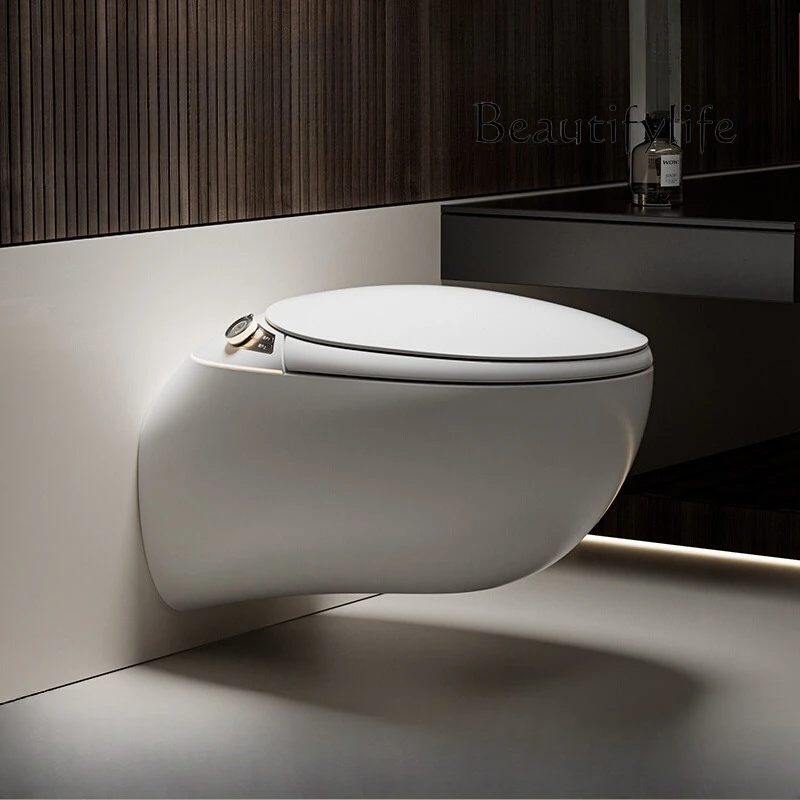 

Wall-mounted fully automatic embedded smart toilet wall row hidden foam shield aromatherapy toilet