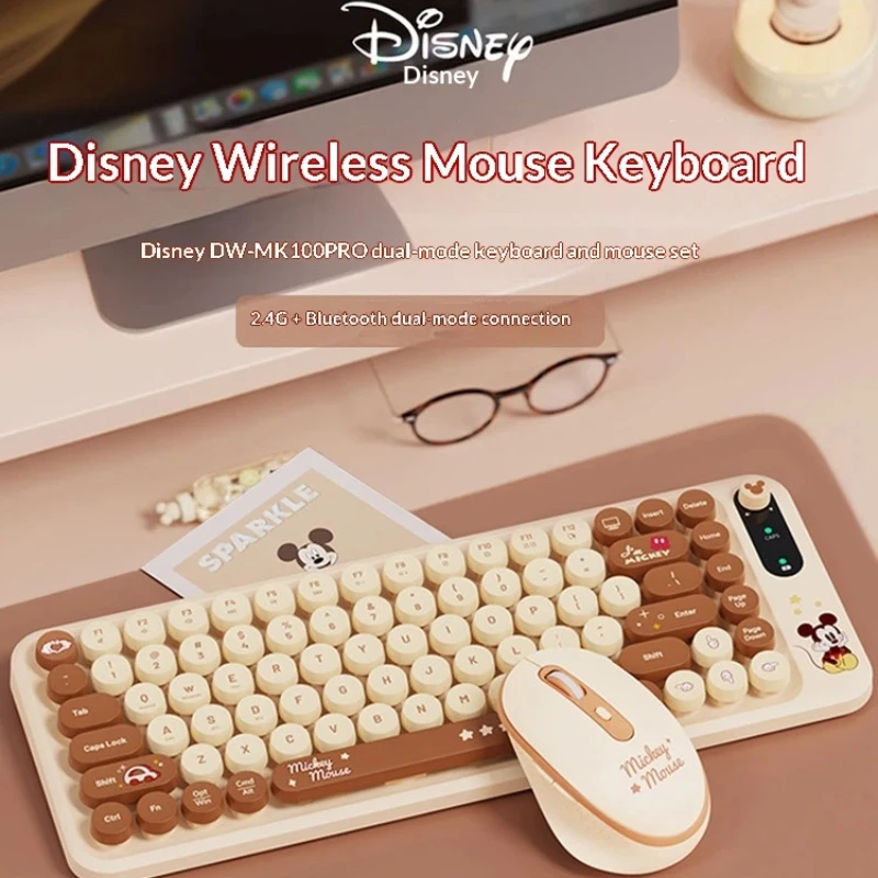 Disney Bestseller Lightweight Silent Wireless Bluetooth Keyboard And Mouse Set For Office Gaming Laptop Desktop Computer Tablet