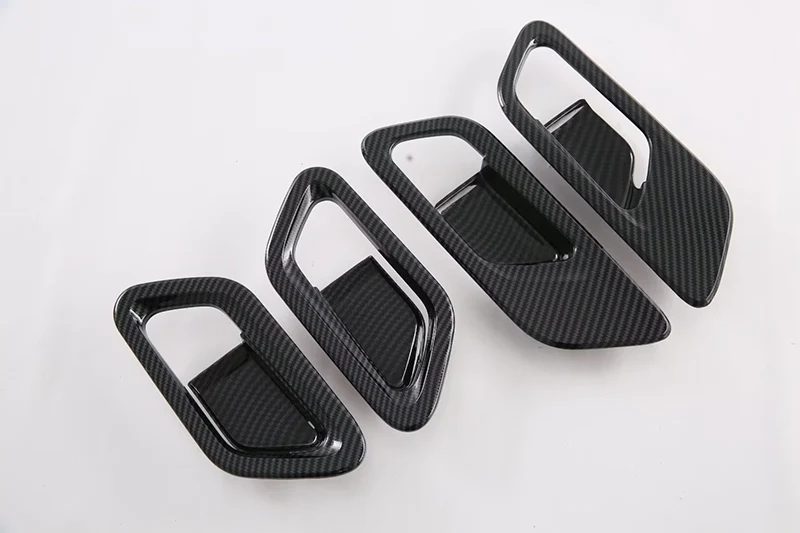 

Carbon fiber style Inner Door Handle Cover Catch Bowl Trim Insert Bezel Frame Garnish For Nissan Qashqai J12 2022 2023 2024