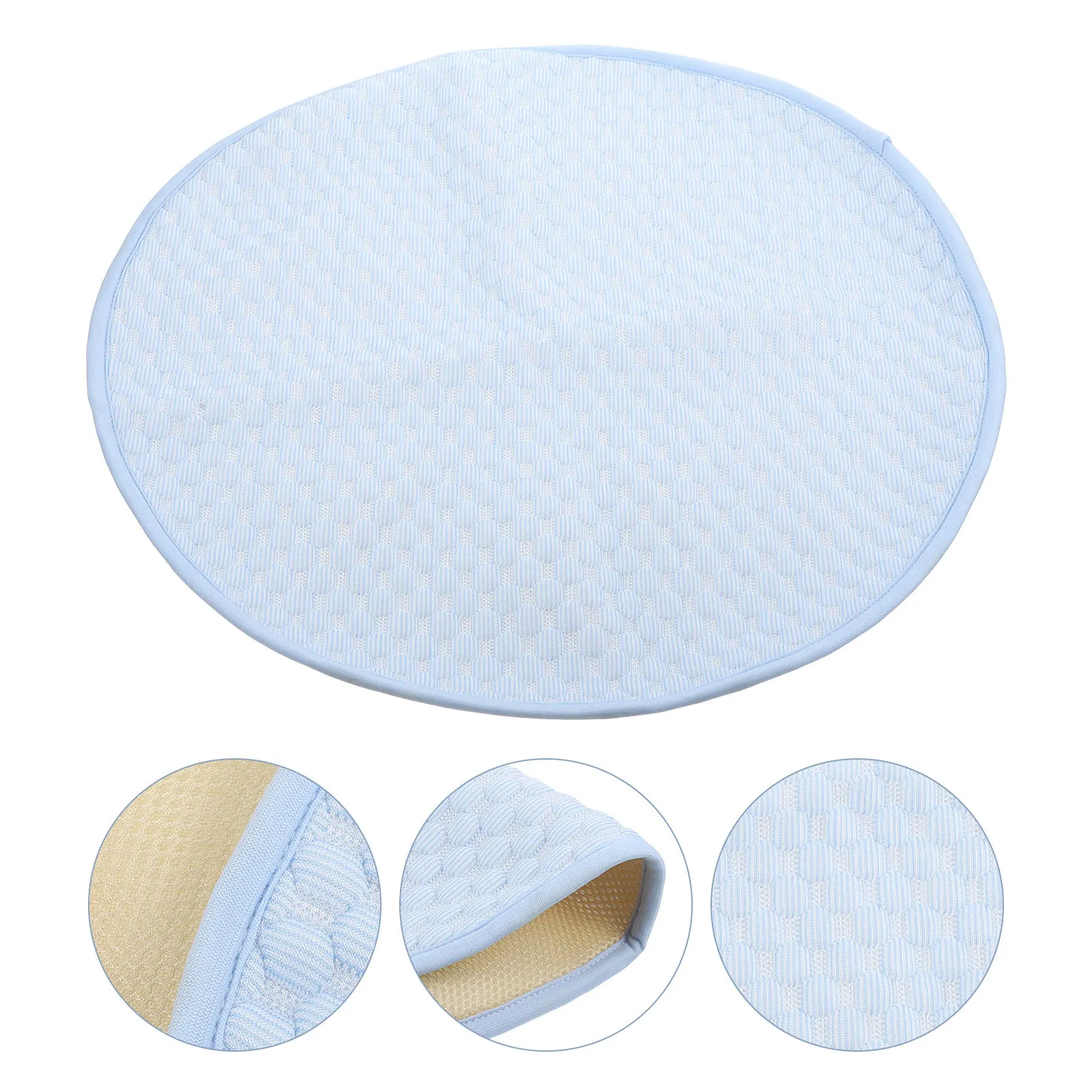 

Pet Cooling Ice Mat Dog Summer Round Pad Breathable Non-Slip Cooling Bed For Cats Small Dogs Indoor Pet Sleeping Cushion