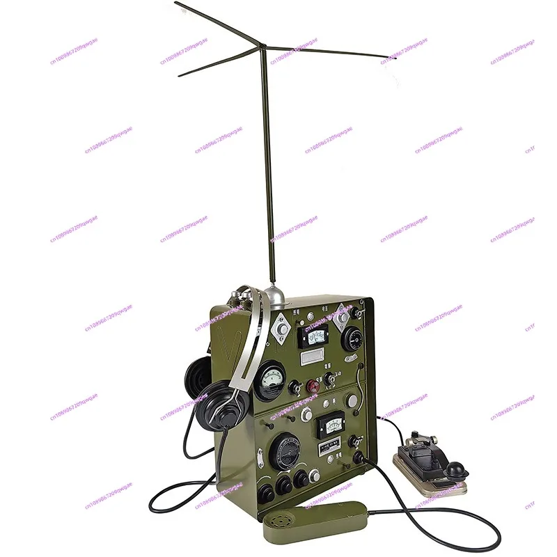 

Wrought iron telecommunication transmitter prop model decorative ornament real simulation sending original sound old object